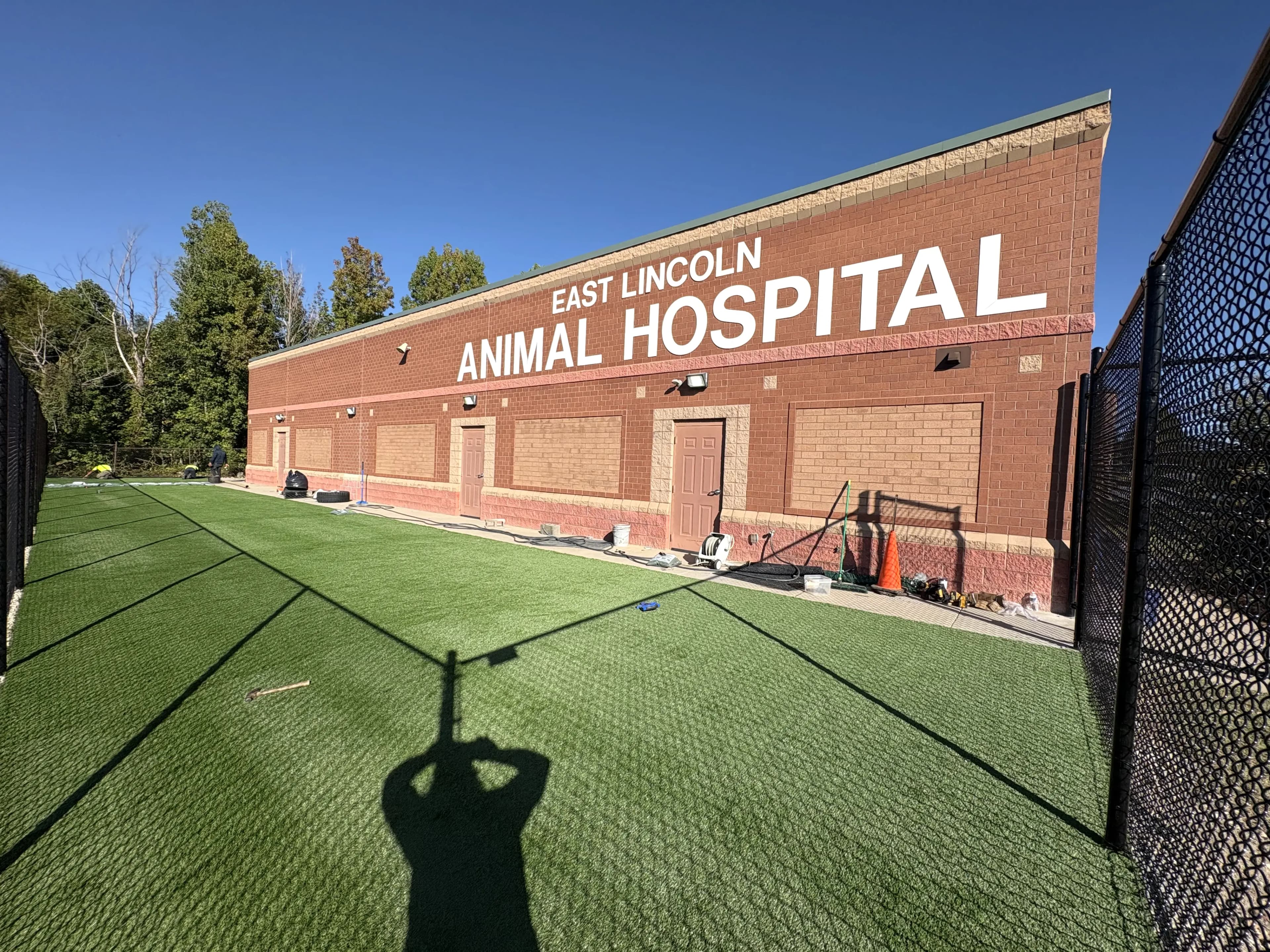 Commercial turf installation at a Charlotte NC development