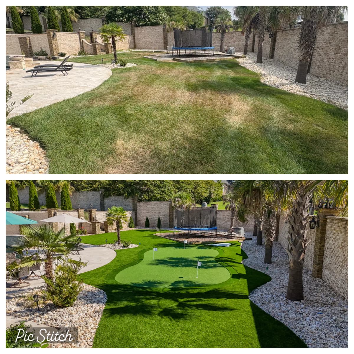 Before & After: Backyard Putting Green Transformation