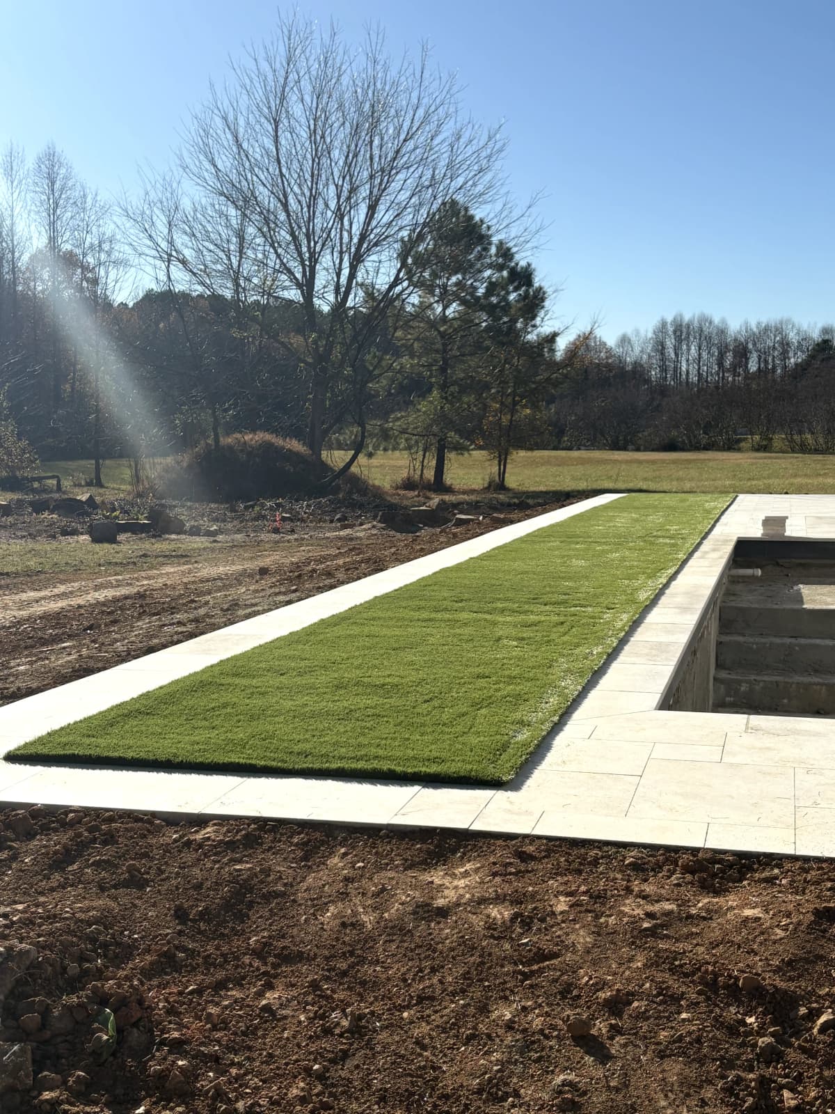 Pool Surround — Diamond Pattern New Build