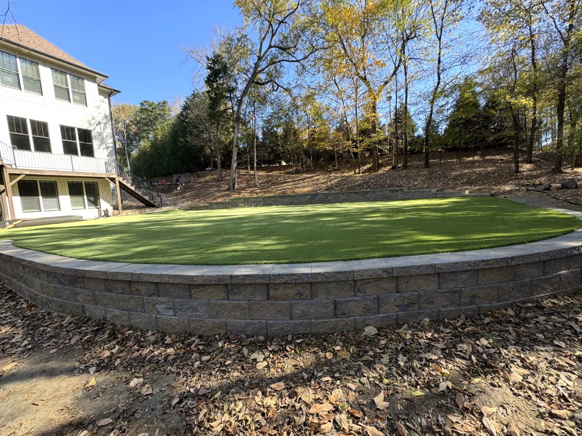 Putting Green — Amphitheater Retaining Wall