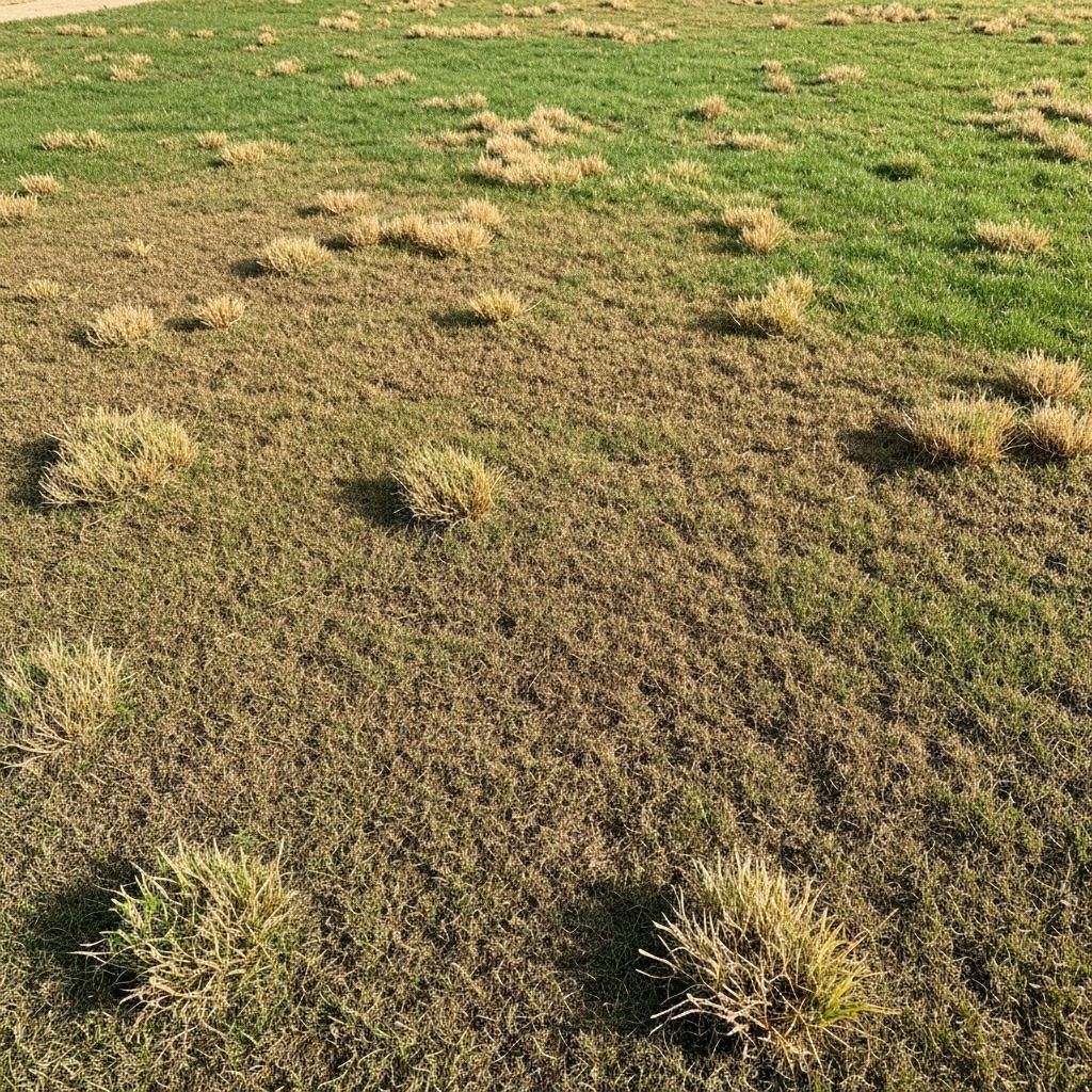 Before: Natural grass lawn in Cornelius