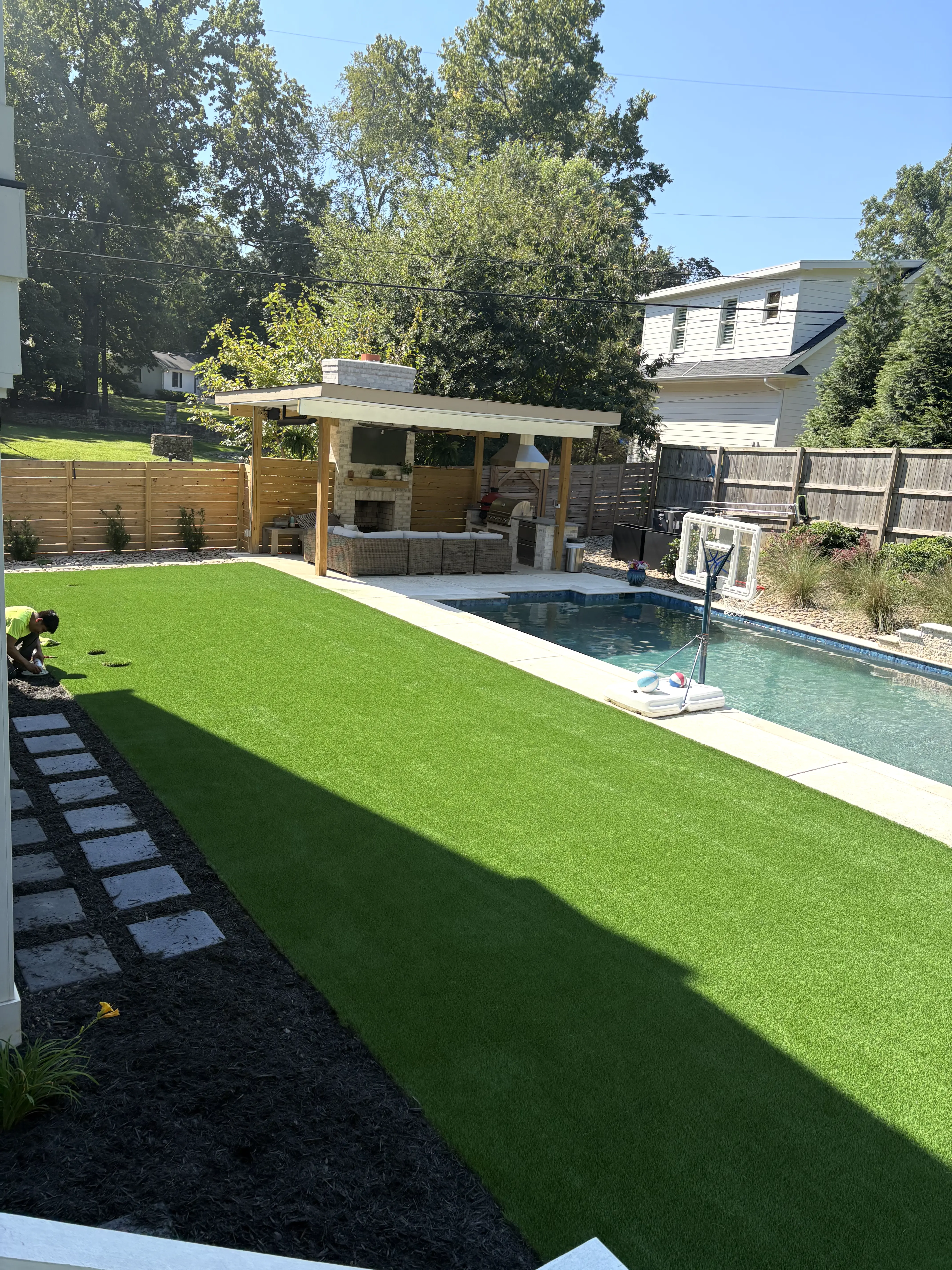Pool Lawn & Outdoor Living — Wide Angle