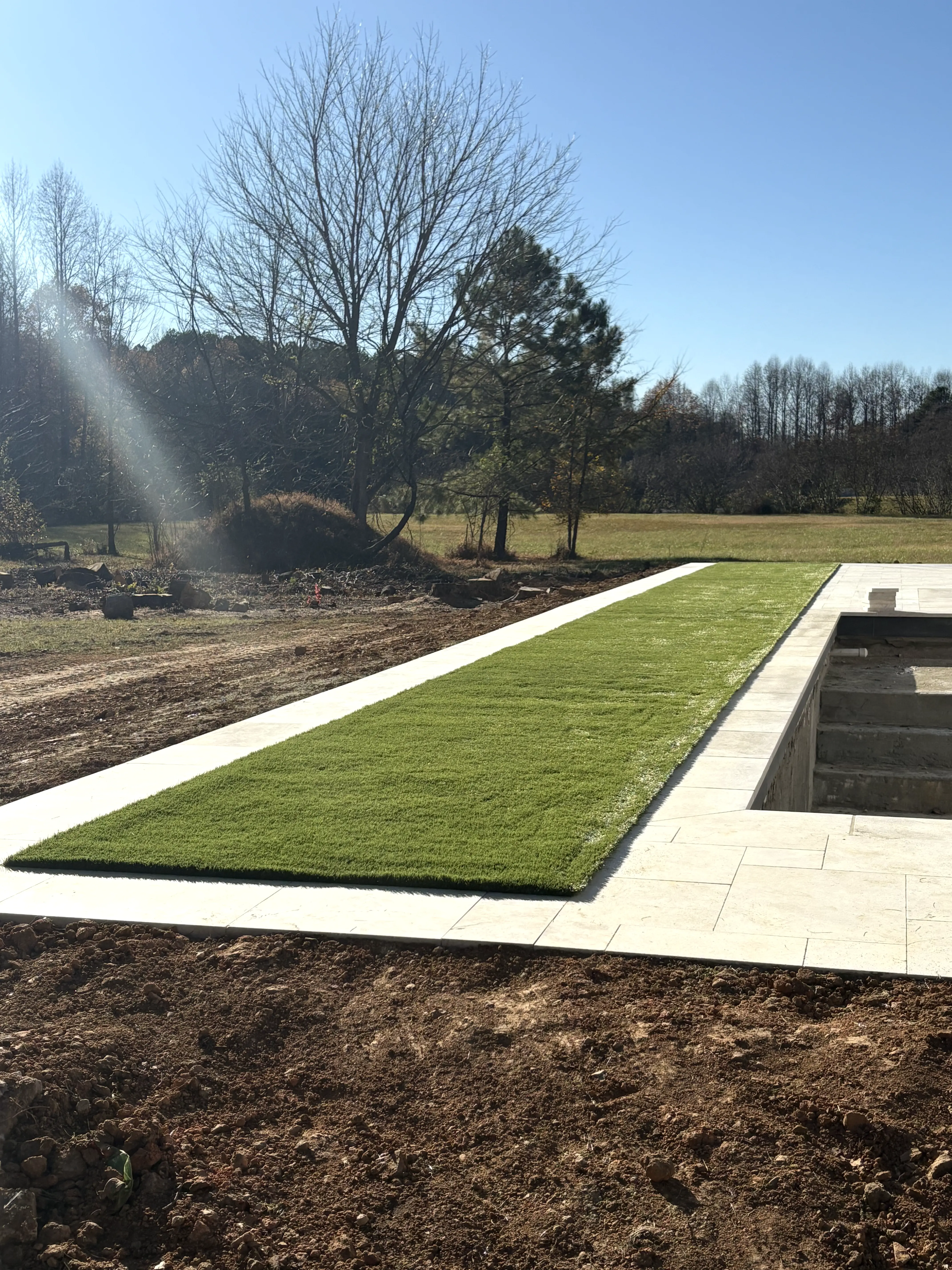 Pool Surround — Diamond Pattern New Build